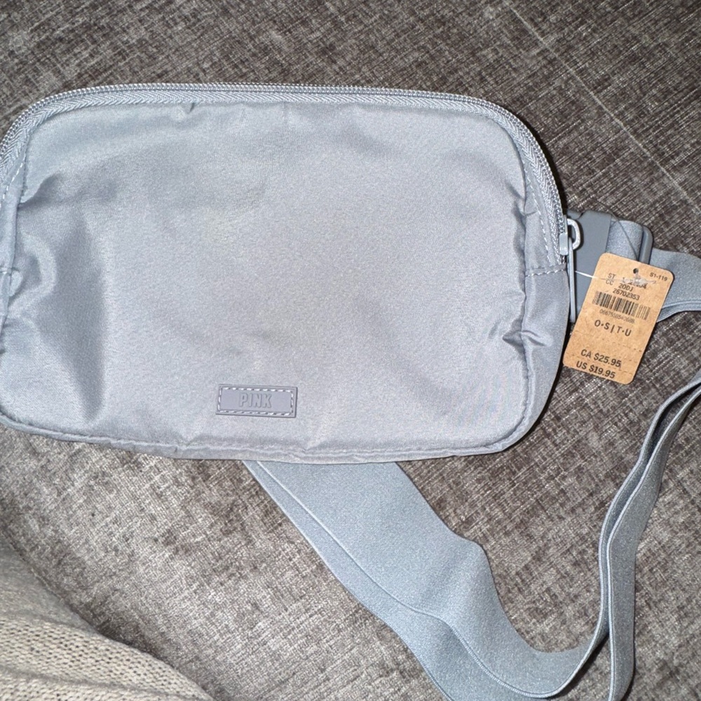 PINK Victoria's Secret Gray Belt Bag Minimalist Design